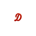 Letter D Orange Vintage Patch
