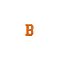 Letter B Yellow Vintage Patch