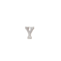 Letter Y White Vintage Patch