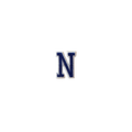 Letter N Blue Vintage Patch