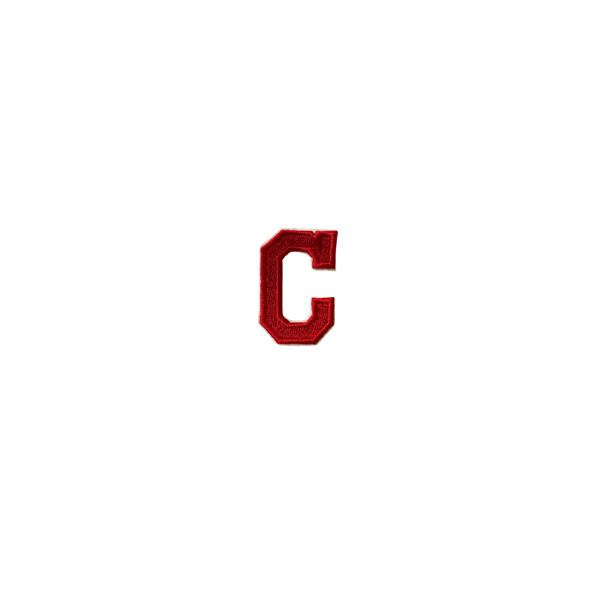 Letter C Red Vintage Patch