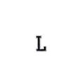 Letter L Blue Vintage Patch