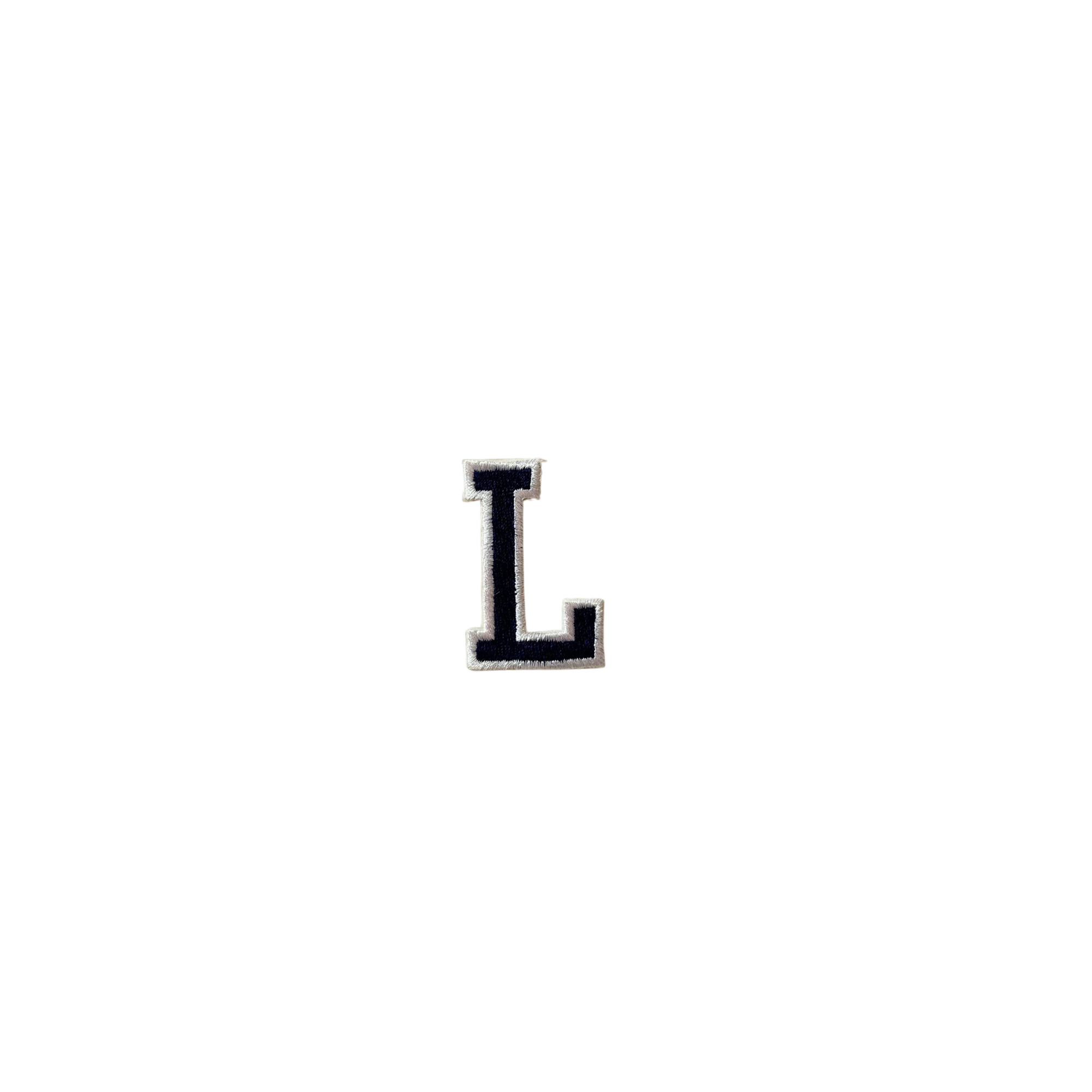 Letter L Blue Vintage Patch