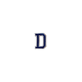 Letter D Blue Vintage Patch