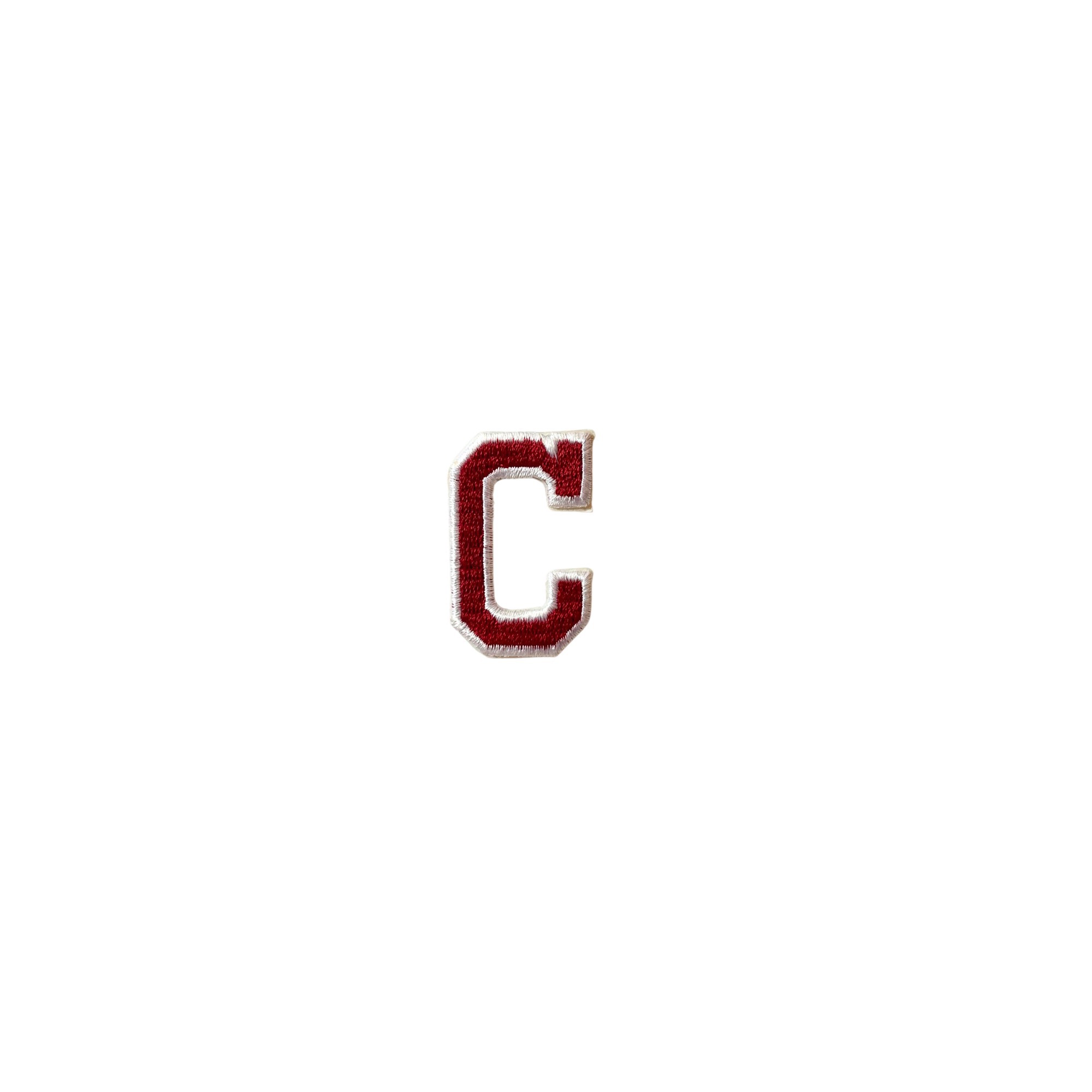 Letter C Red Vintage Patch