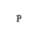 Letter T Silver Vintage Patch