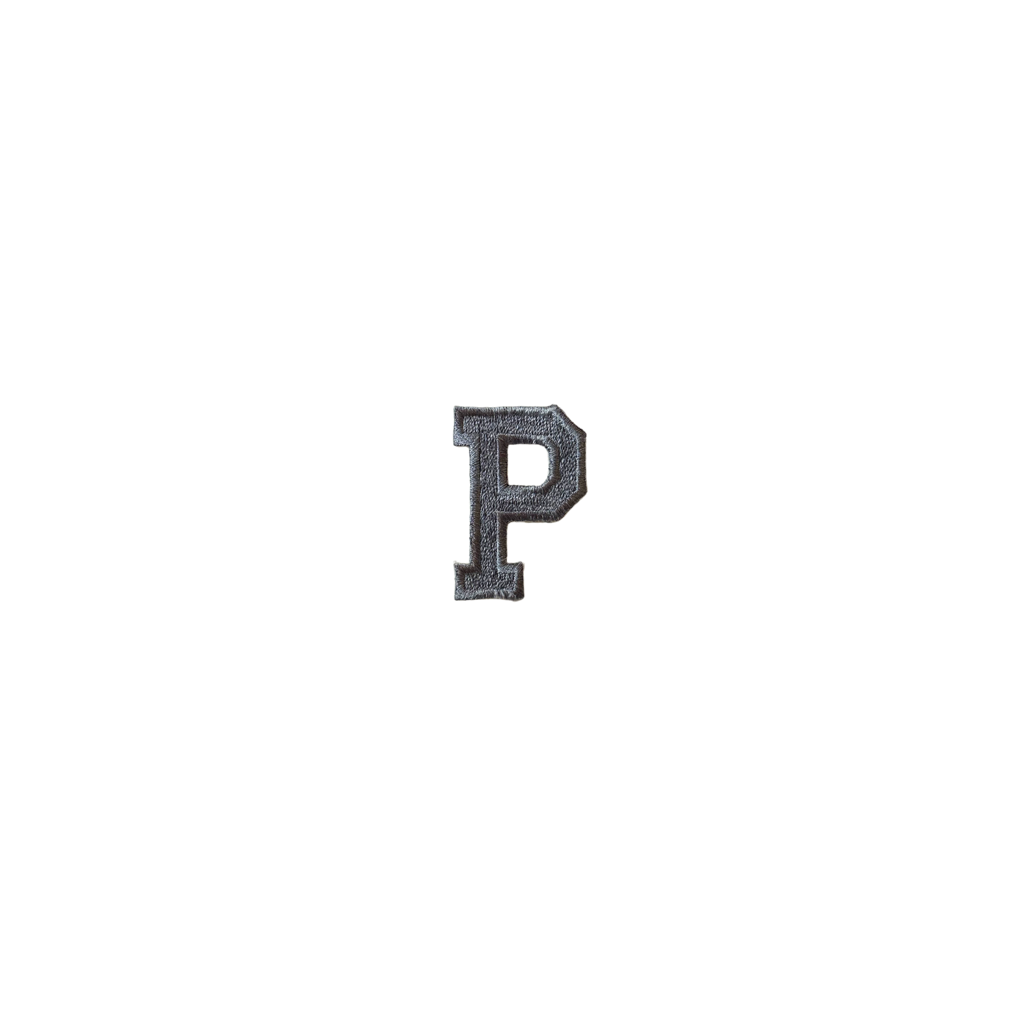 Letter T Silver Vintage Patch