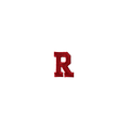 Letter R Red Vintage Patch