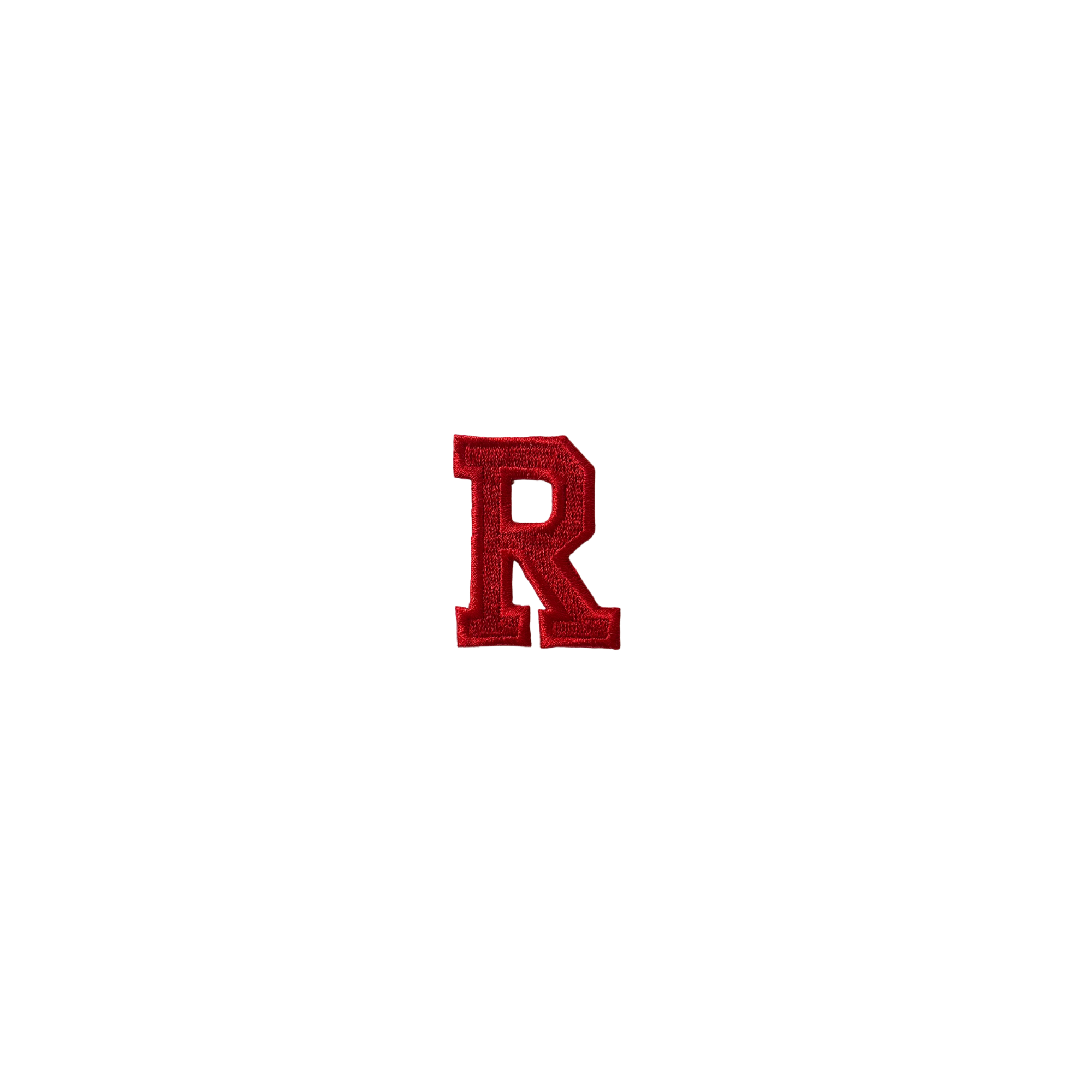 Letter R Red Vintage Patch