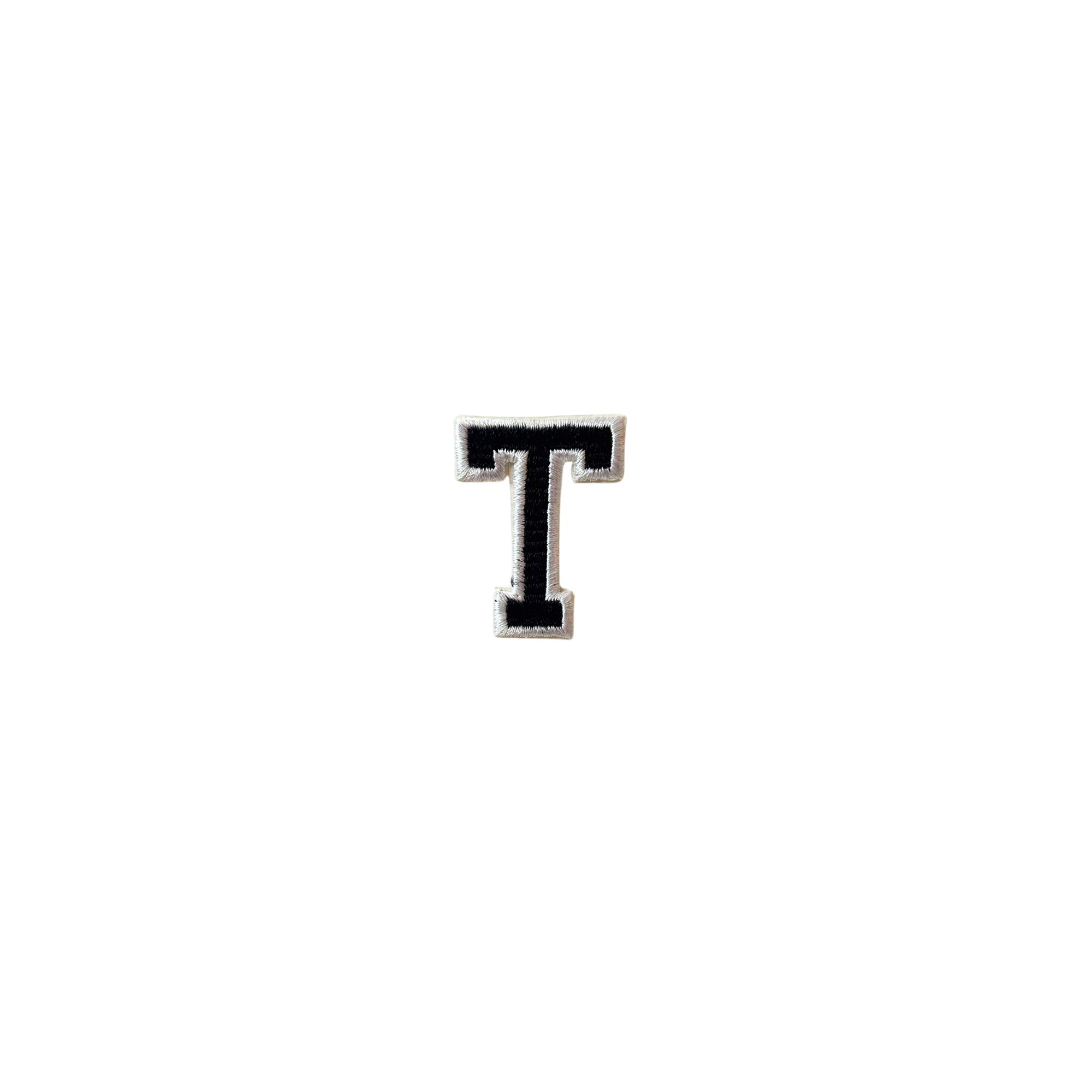 Letter T Blue Vintage Patch