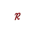 Letter R Red White Vintage Patch
