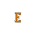 Letter E Yellow Large Vintage Patch