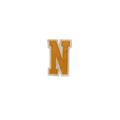 Letter N Yellow Large Vintage Patch