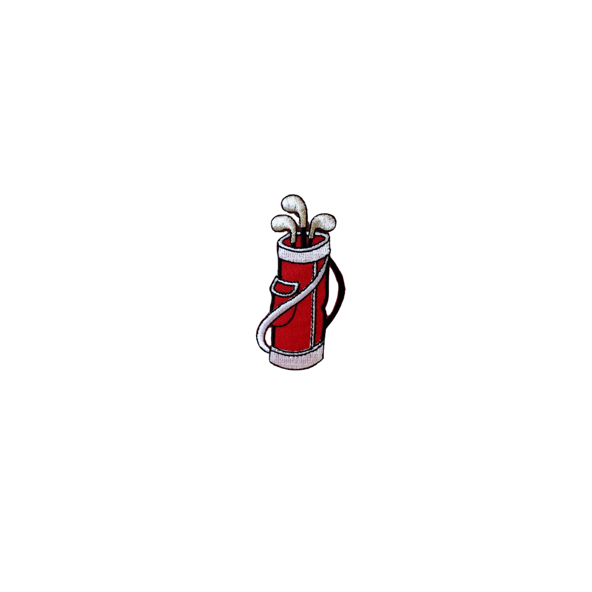 Golf Bag Red Vintage Patch