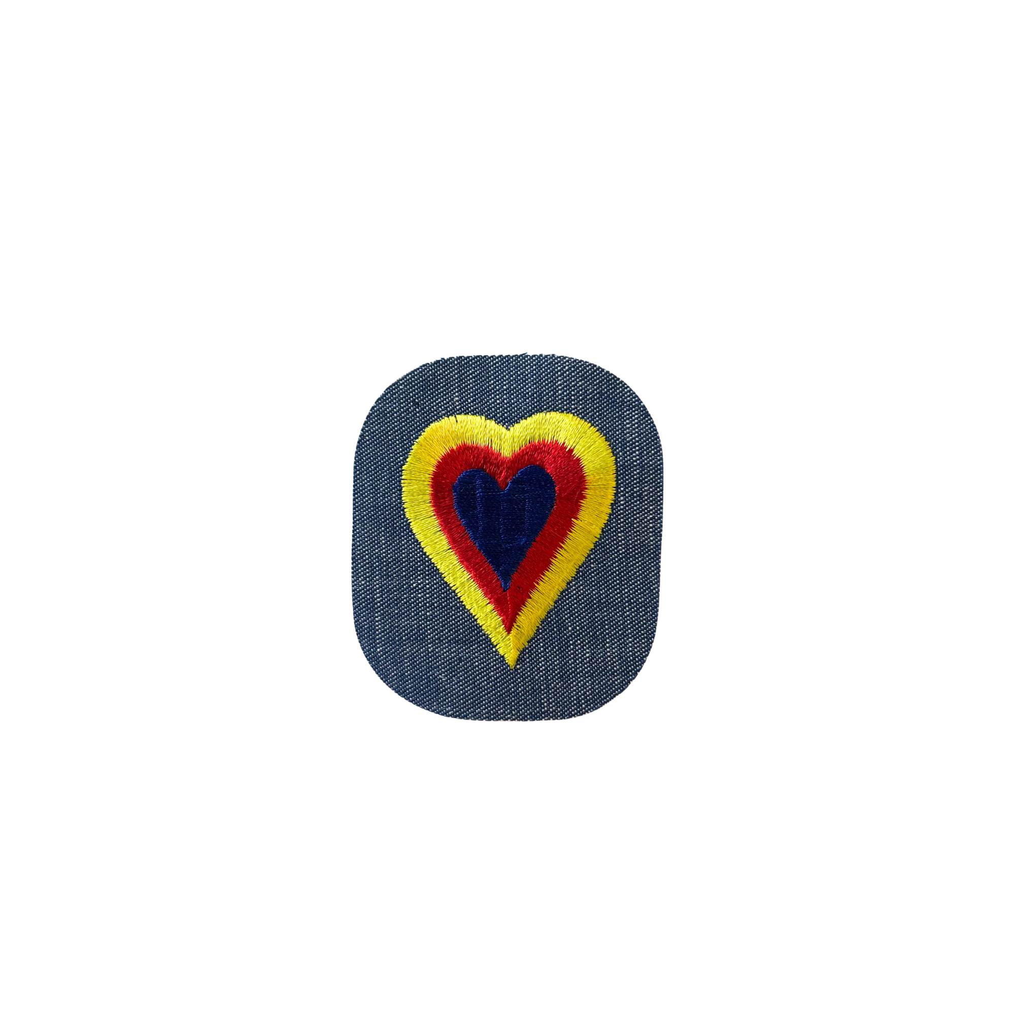 Denim Heart Vintage Patch