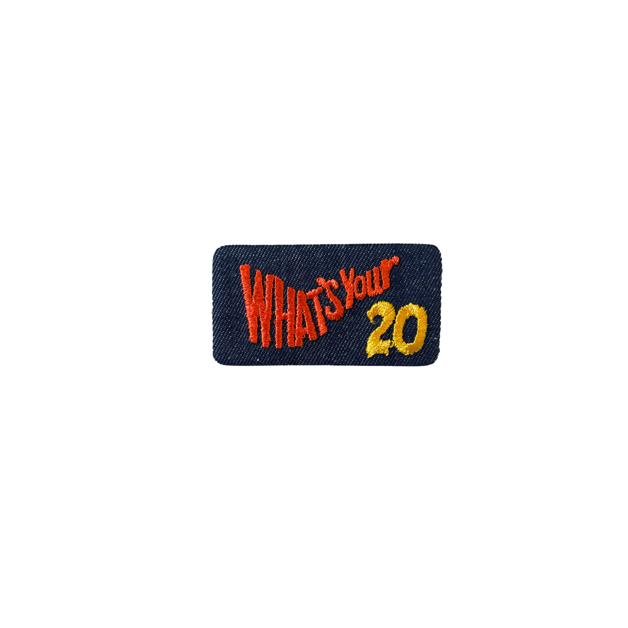 Denim What's Your 20 Vintage Patch