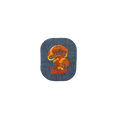 Denim Mushroom Vintage Patch