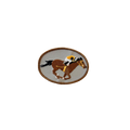 Vintage Horse with Racer Vintage Patch