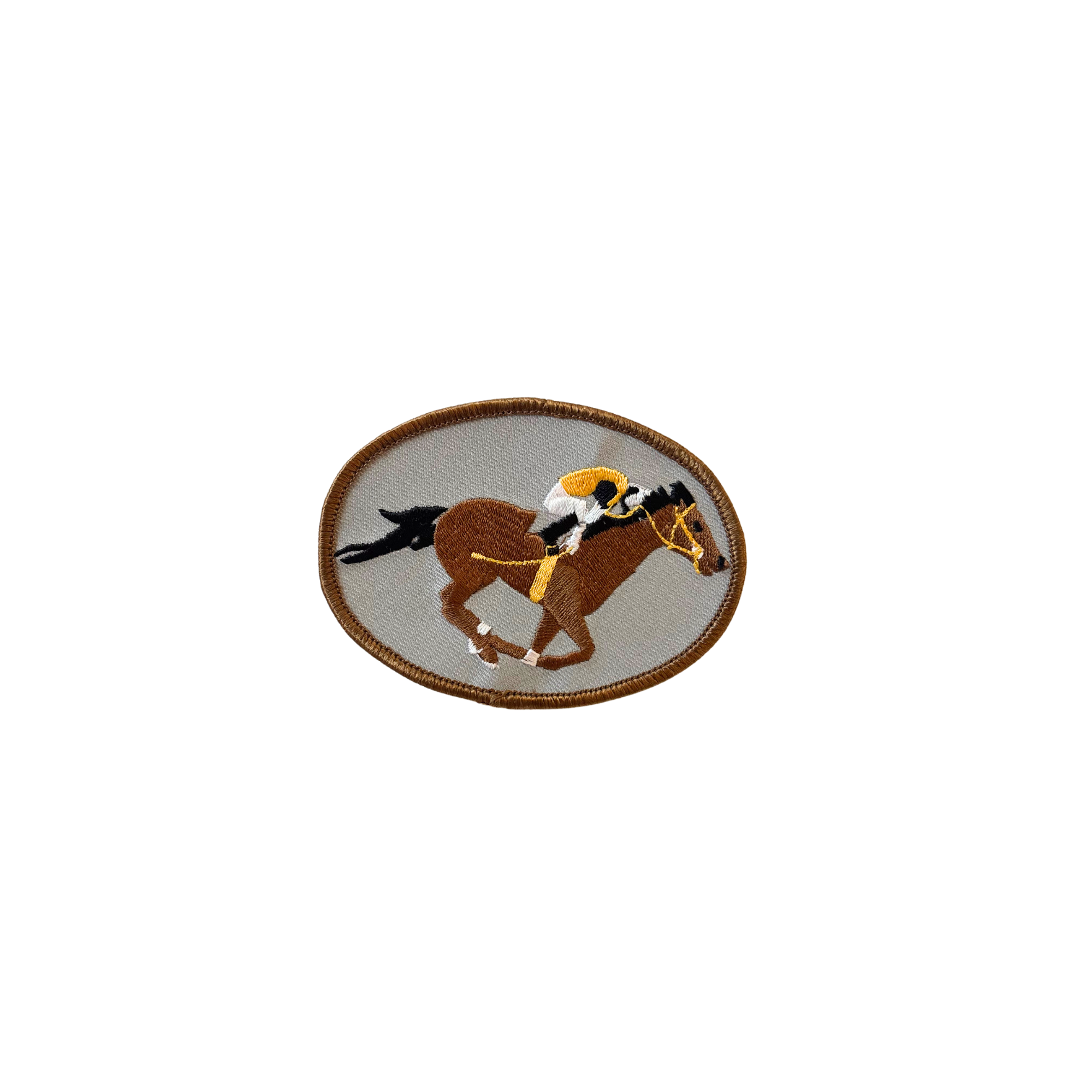 Vintage Horse with Racer Vintage Patch